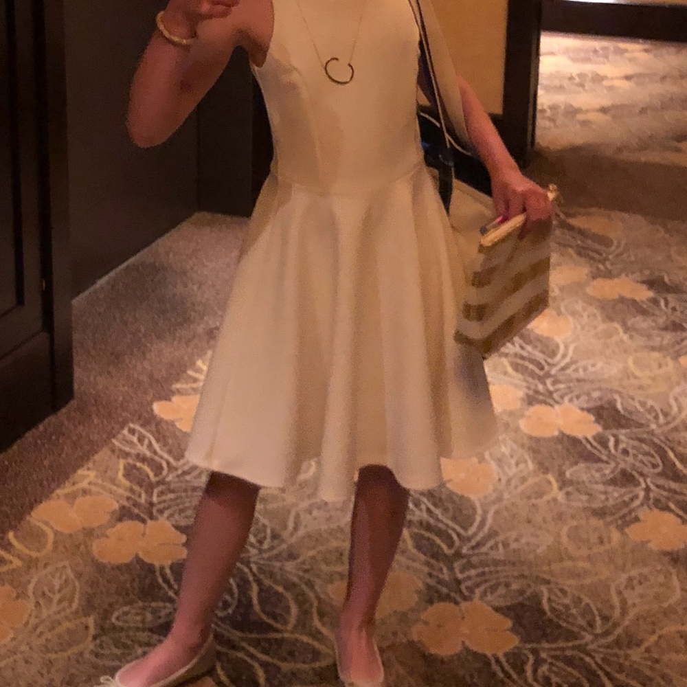 Un deux trois white sleeveless dress